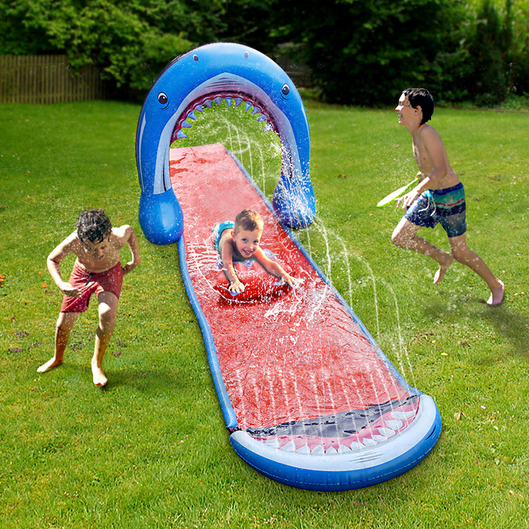 Children's Inflatable Water Ski Slide, Lawn Surfing Toy, Single-Person Surfboard, Portable Water Sports for Parent-Child Interaction