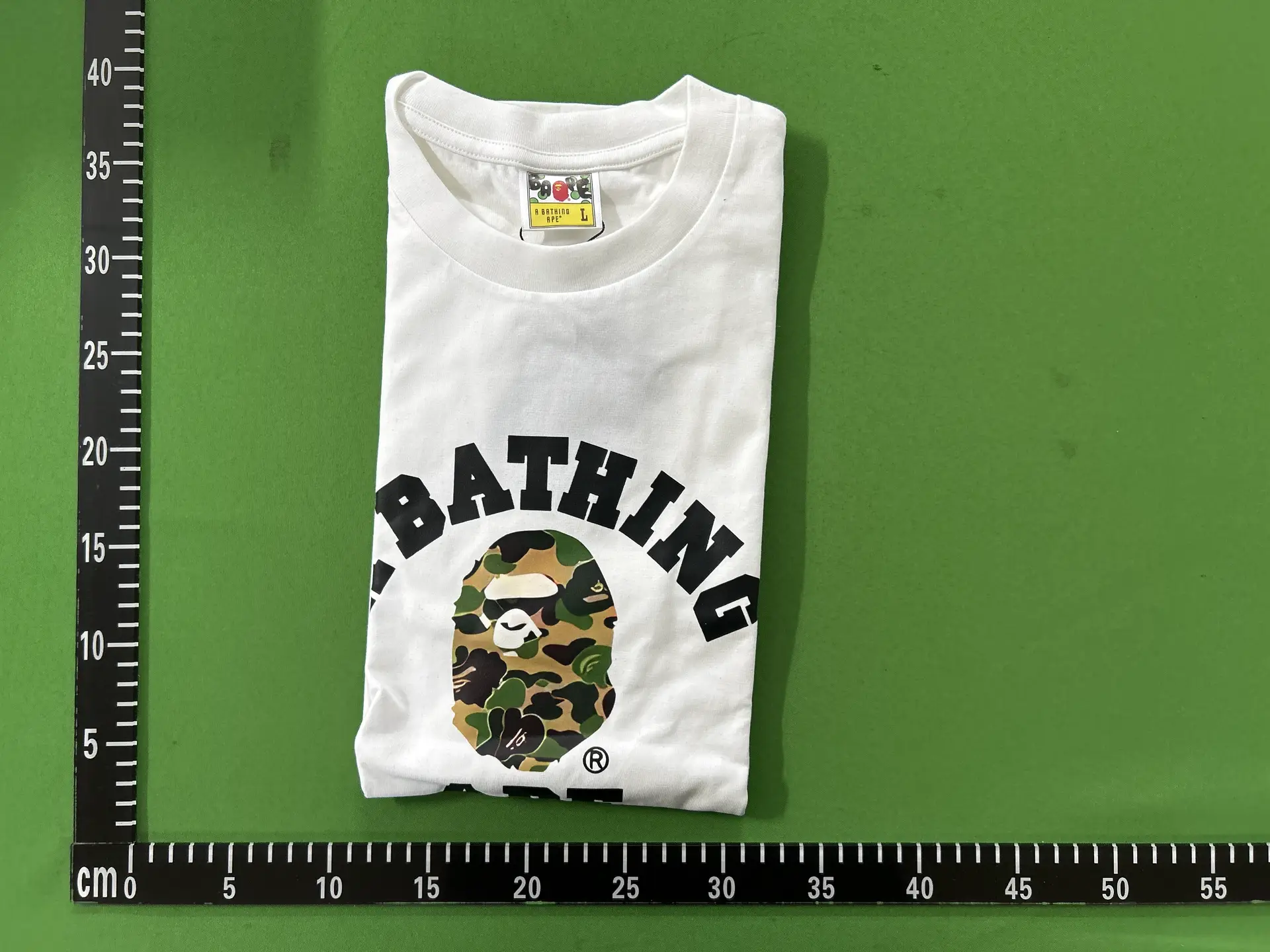 A Bathing Ape Camo Ape Head T-Shirt White