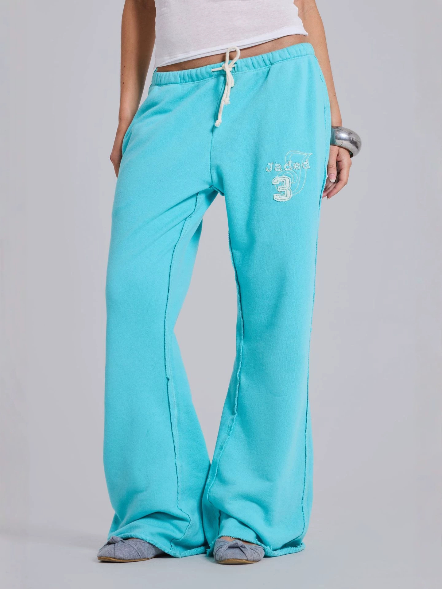 Spring New American-Style Pants for Men and Women, Elastic Patchwork Casual Pants, Trendy Retro Loose Straight Wide-Leg Pants Ins QC-foto från 1688 på Qualit.ly