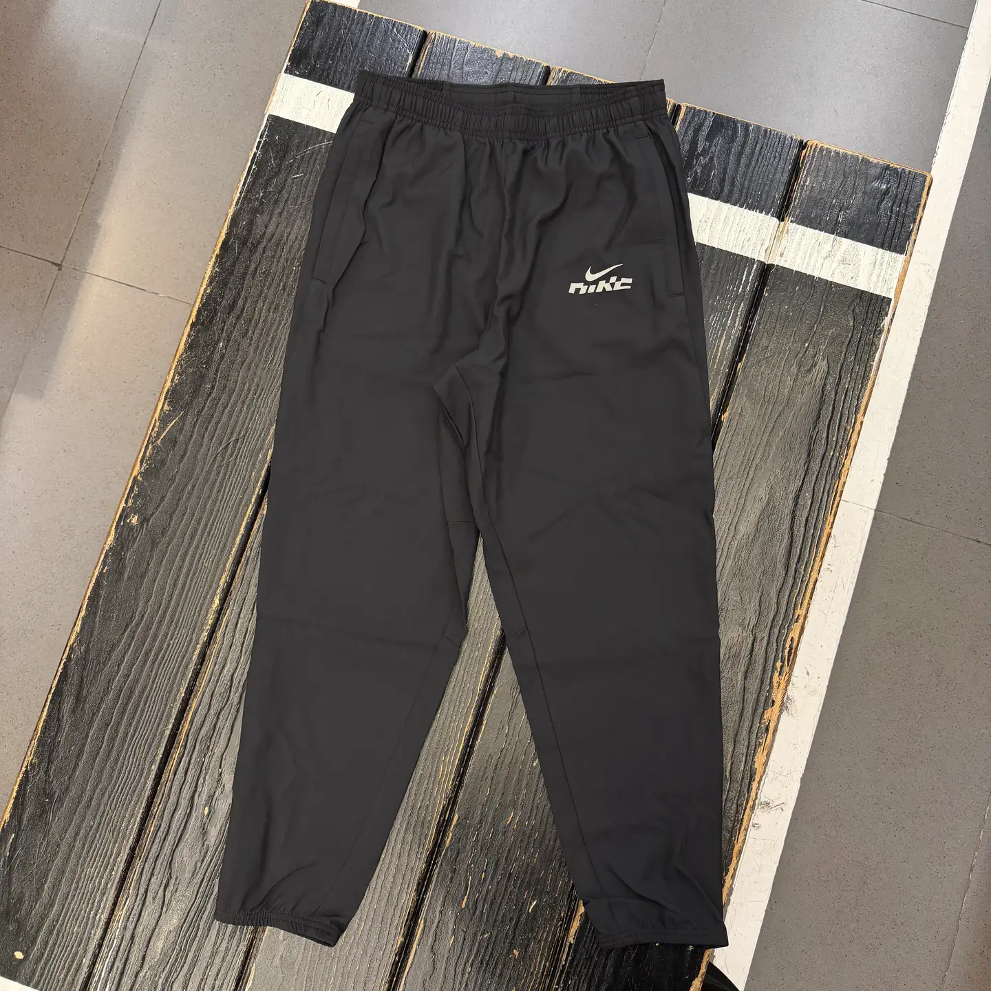 Authentic Nike Men's Running Sports Training Breathable Quick-Drying Woven 9-Point Long Pants Ib3775-010