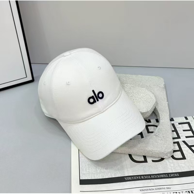 Alo Duckbill Cap Couple Style Versatile Candy Color Face-Slimming Sun Protection Baseball Cap Trendy Summer Versatile