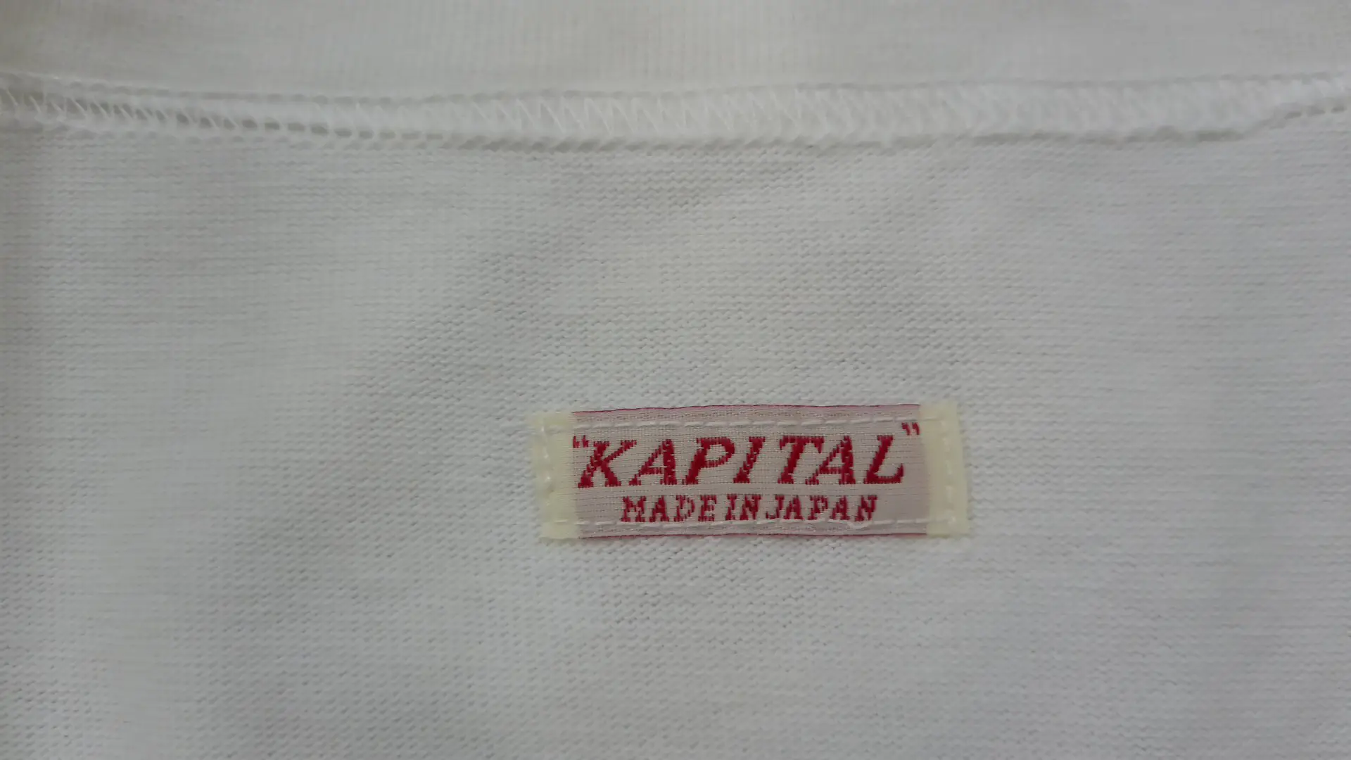 22Aw Kapital Hirata Kazuhiro Blue and White Stripesd Pure Cotton Loose Three-Flag Long-Sleeved Smiley Face Splicing Bottoming Shirt