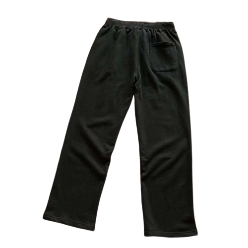 Black Zipper Pocket on the Left, Black Vertical Zipper Pocket, Black Round Cord, Two-Tone Straight-Leg Pants 66052842 Fotografie QC de pe TAOBAO pe Qualit.ly