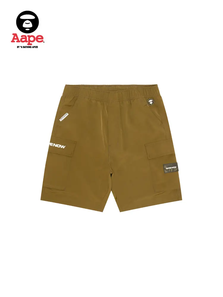 Aape Flagship Store Men's Spring and Summer Ape Badge Casual Trendy parka shorts B672Xxo