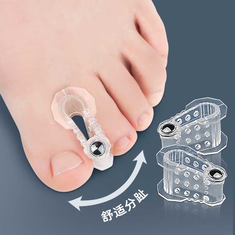 A- shaped magnet toe splitter thumb valgus orthosis overlapping toe splitter big foot bone orthosis clamp toe pad