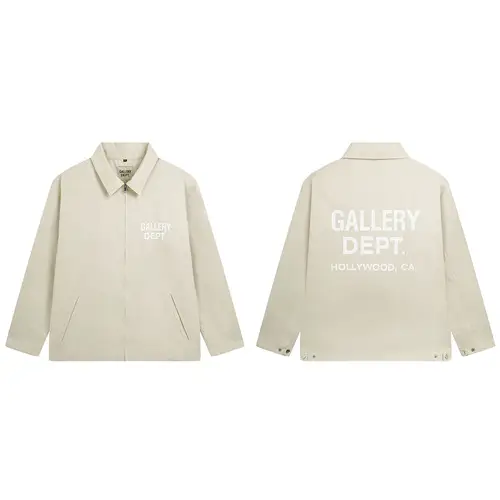 Gallery Trendy Dept New Letter Logo Printed Coach Jacket Off-White Zipper Windbreaker Jacket for Men