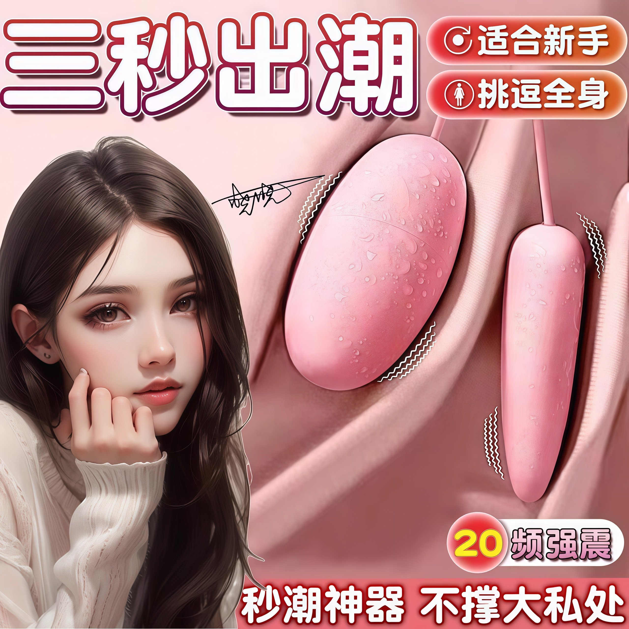Vibrating Egg Sex Toy for Women, Insertable, Strong Vibration, Silent Masturbation Device, Body Toy, Magic Device, Female Products