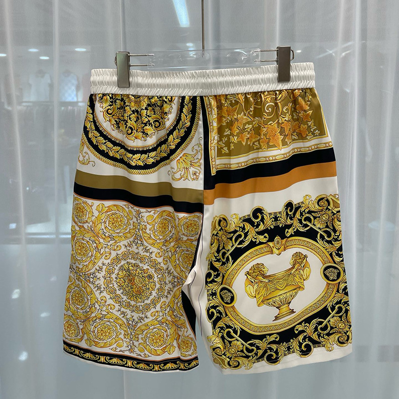 2024 Summer New European and American Trend Cross-border Trade Youth Popular Digital Printing Men's Beach Pants Short Pants