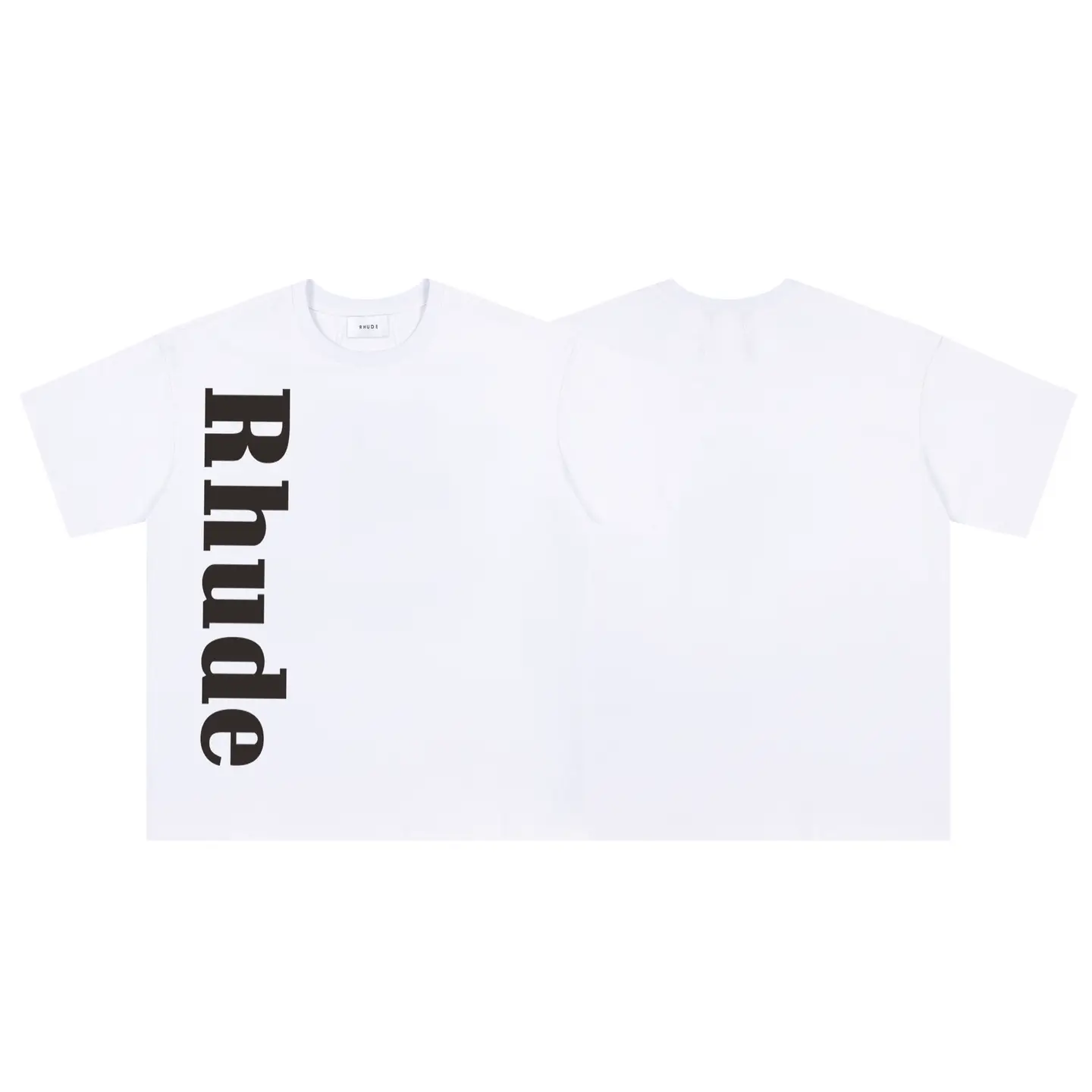 25S跨境潮牌RHUDE美式高街印花休闲宽松男女同款短袖T恤现货