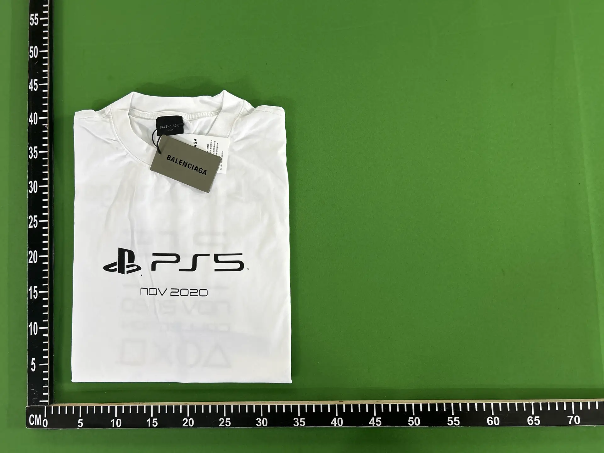 High version Paris 2024 new joint PS5 letters geometric pattern printing men's and women's short sleeve T-shirt manufacturers straight out