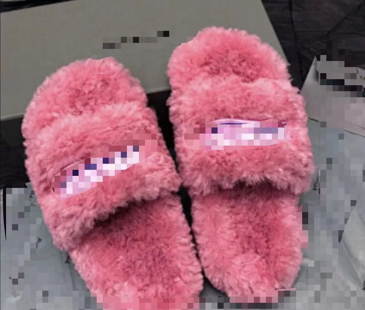 UGG fuzzy slippers