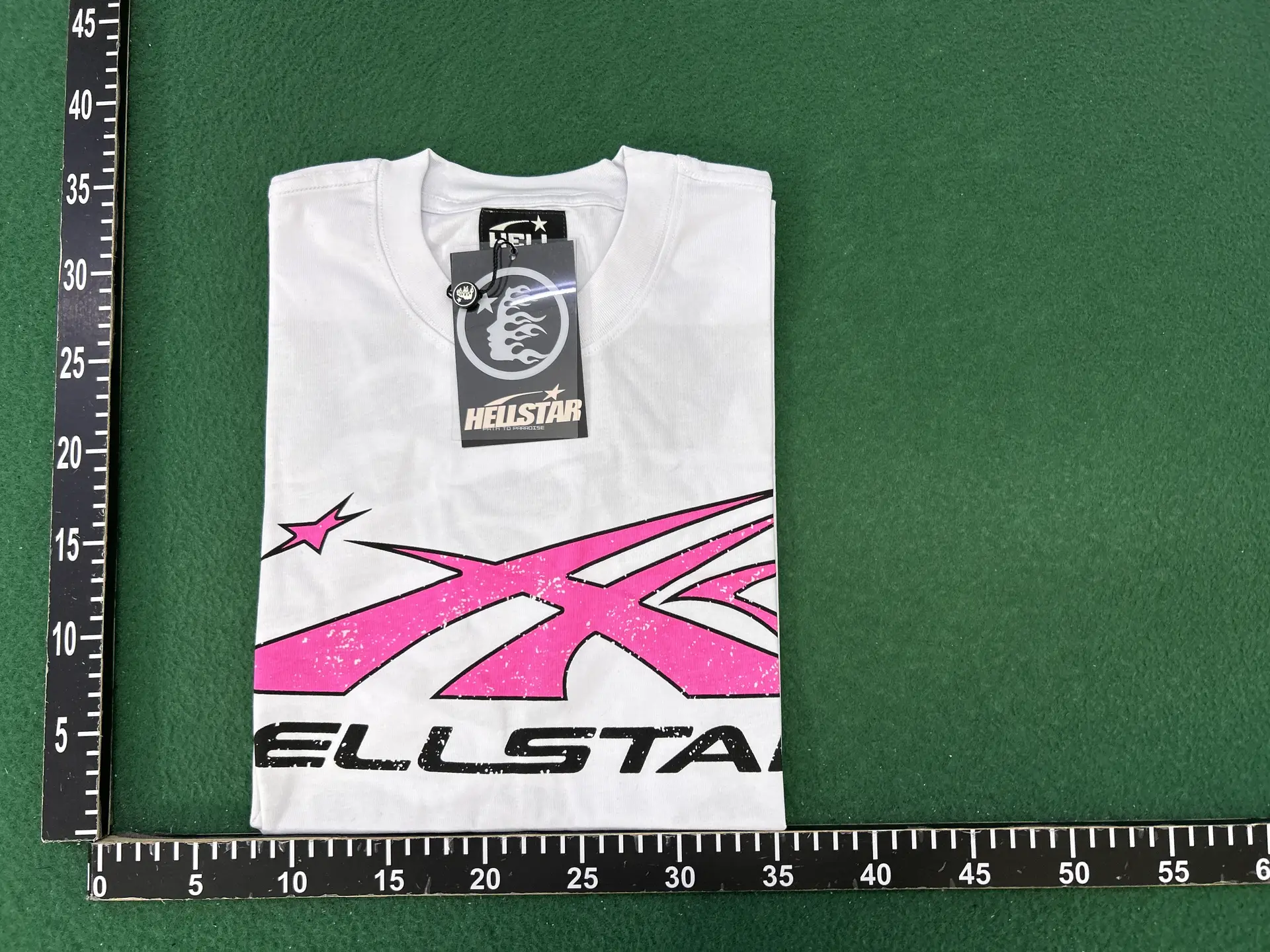 Hellstar White Pink Graphic T-Shirt