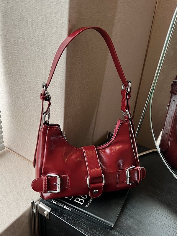 2025 New Large-Capacity Hobo Bag for Women, Fashionable Versatile Shoulder Bag, Retro Hot Girl Motorcycle Style Underarm Bag for Women