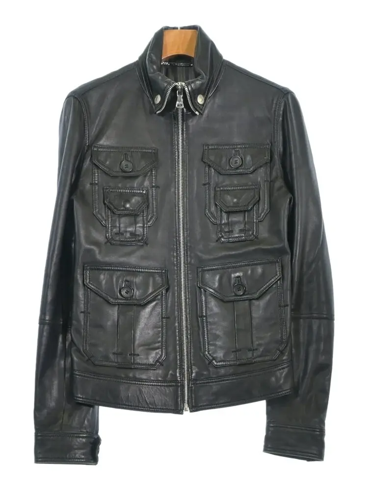 Serum Four-Pocket Military Leather Jacket 2009Aw/Dh Alternative Vegetable-Tanned Sheepskin Hedi Visual Style High Street Original Design