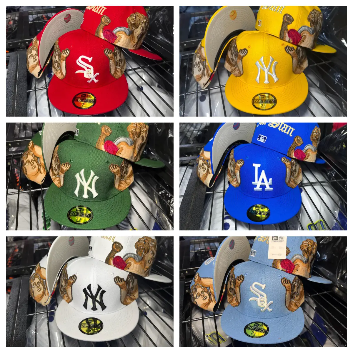 john_&amp;_Stan Angel Portrait Size Hat Closed Cap Baseball Cap Sun Shade Cap Embroidered Hat