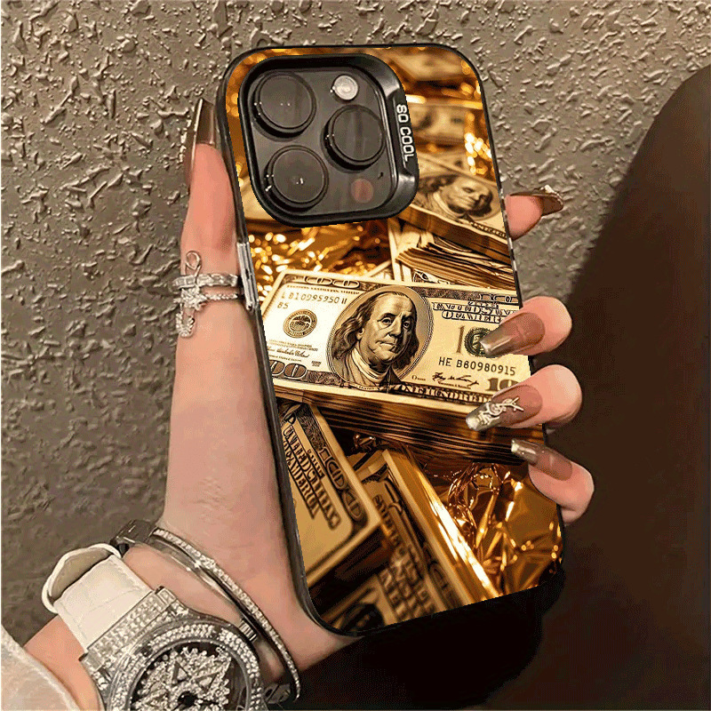 Gold Dollar Bill Apple 16 Mobile Phone Case Iphone15Promax Protective Cover 14 Export 13 Color Silver Imd12Pro