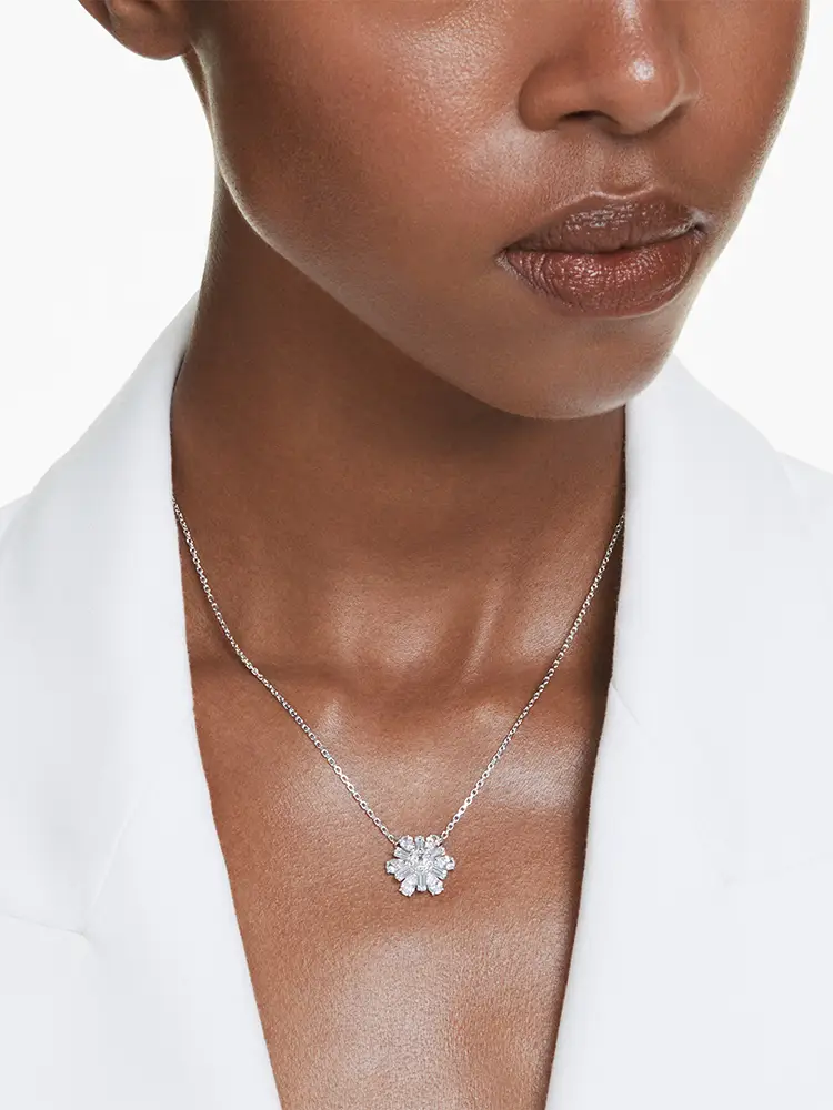 Swarovski Idyllia Necklace Snowflake 2024 New arrival Pendant Jewelry Gift