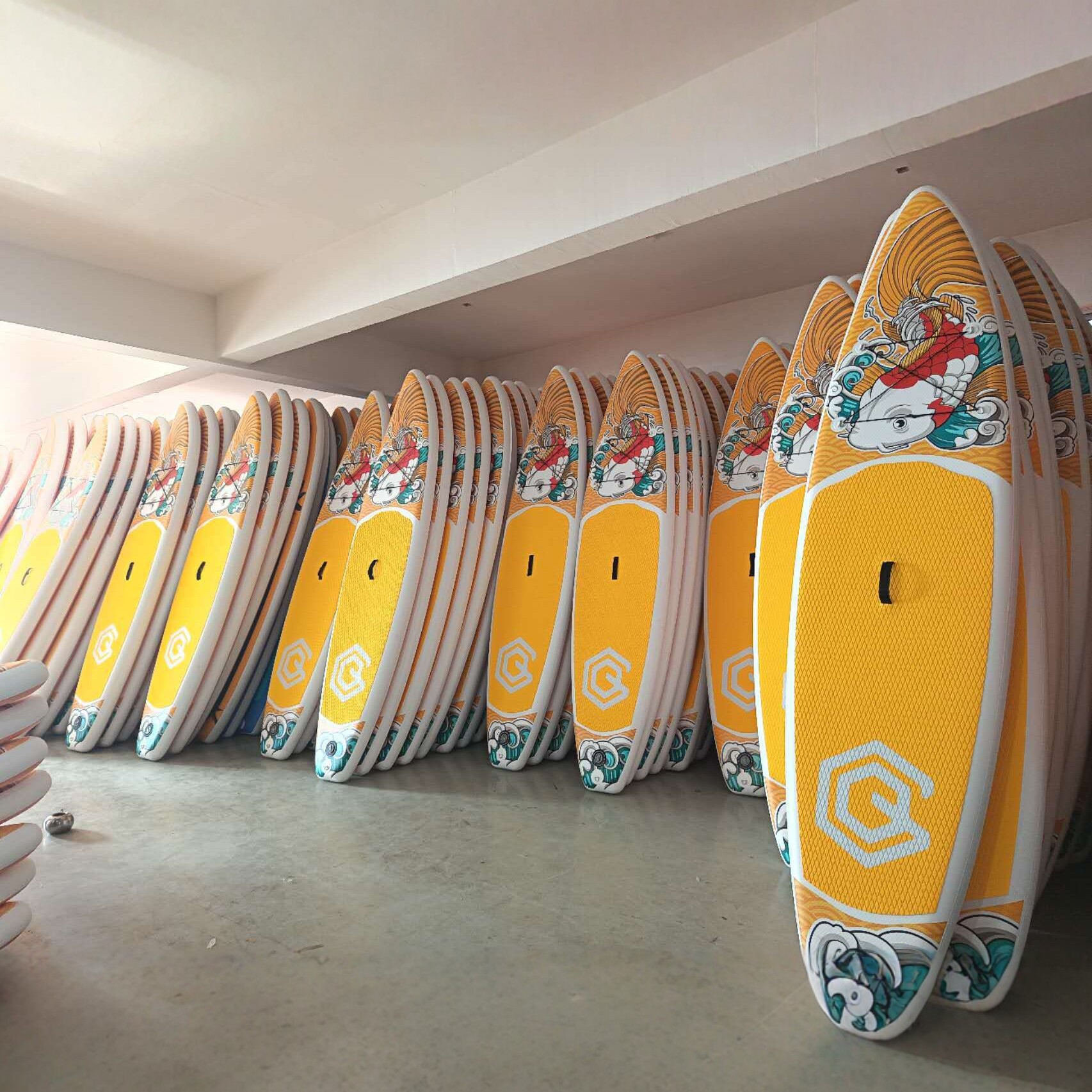 Inflatable Sup Paddle Board, Stand-Up Paddle Board, Outdoor Surfboard, Portable Leisure Fishing Paddle Board