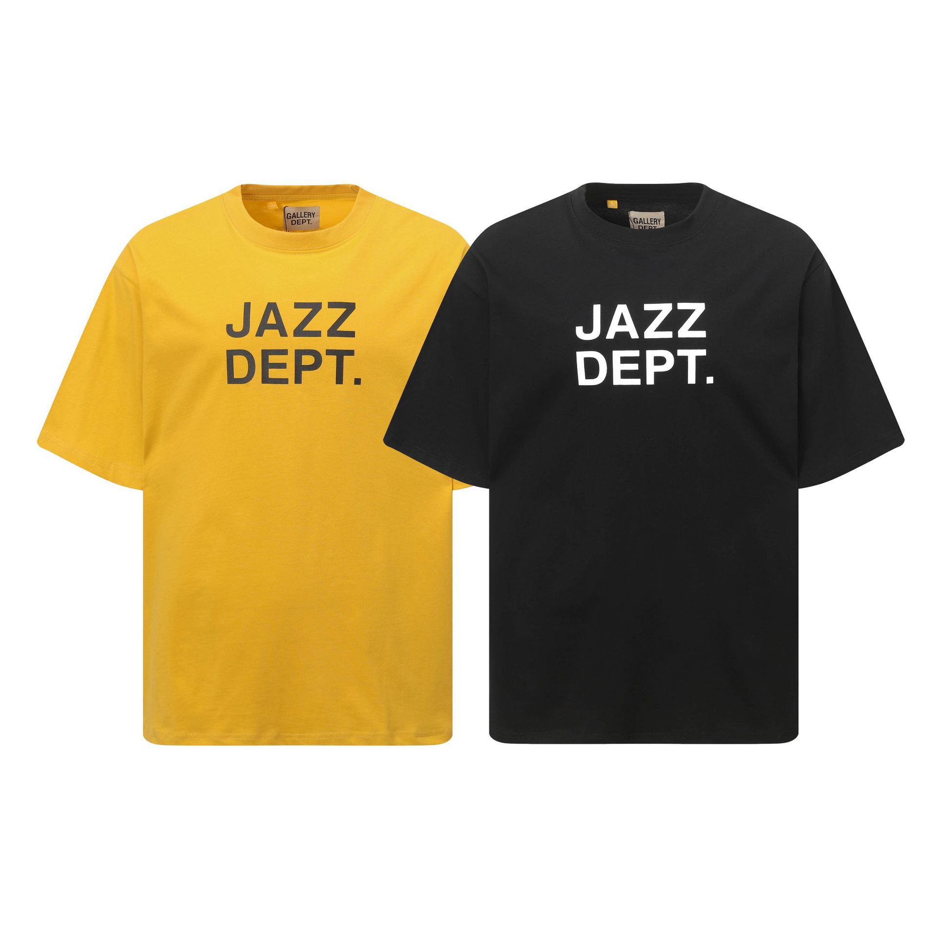 25Ss Gallery Jazz Dept Letter European and American Hip-Hop Summer High Street Loose Short-Sleeved T-Shirt for Men QC-foto från 1688 på Qualit.ly