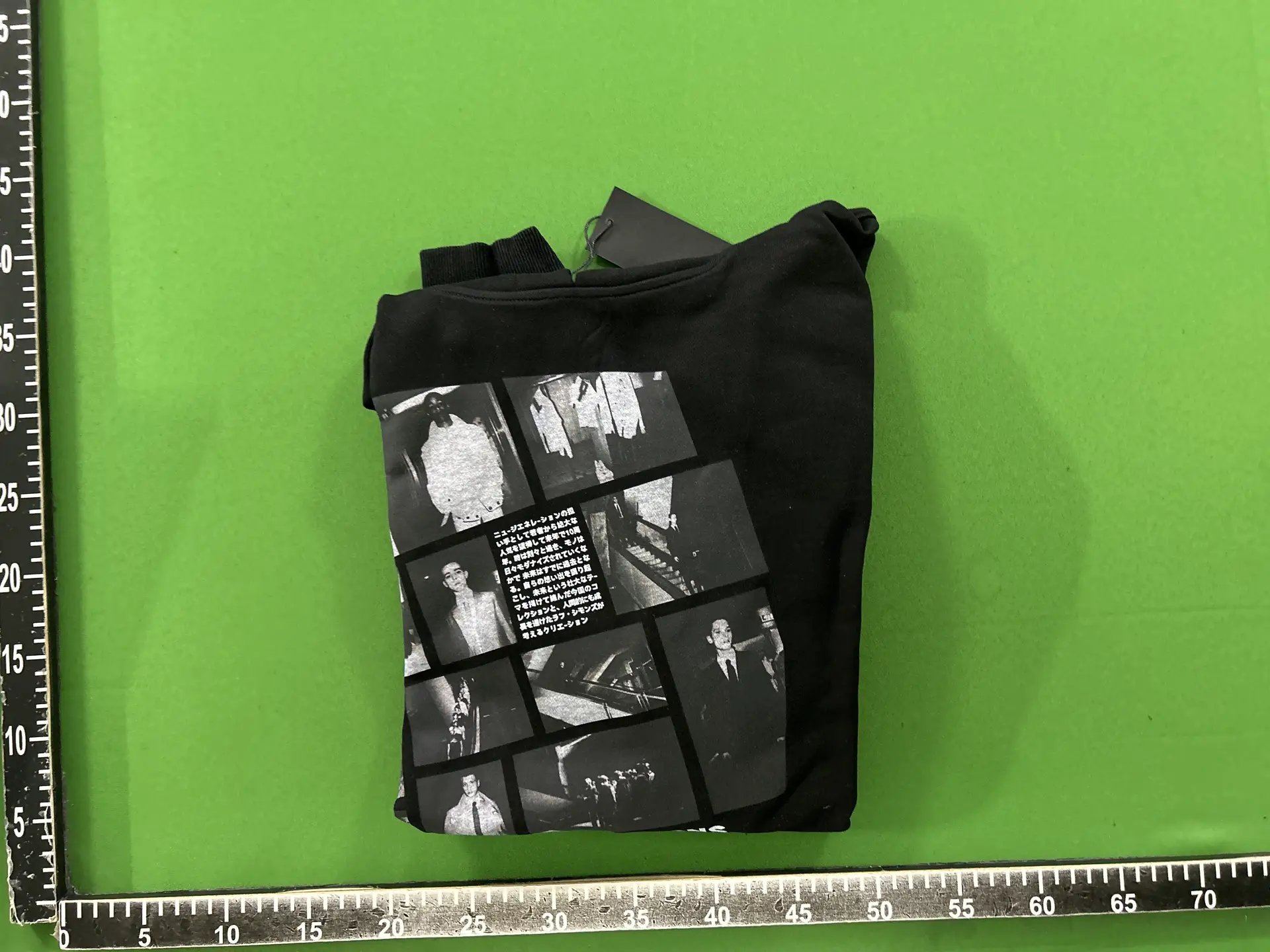 [in Stock] Parody Raf Simons Portrait Letter Print Os Loose Washed Sweatshirt Vibe Hoodie