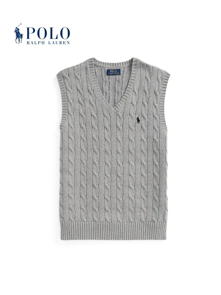 Ralph Lauren/Ralph Lauren Men's Classic Cable Knot Cotton Knitwear Vest Rl15102