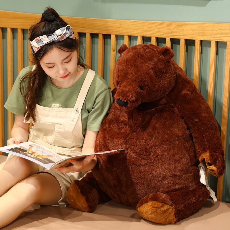 Cross-border Internet Red Brown Bear Doll Plush Toy Teddy Bear Doll Rag Doll Soothing Children Sleeping Pillow Gift