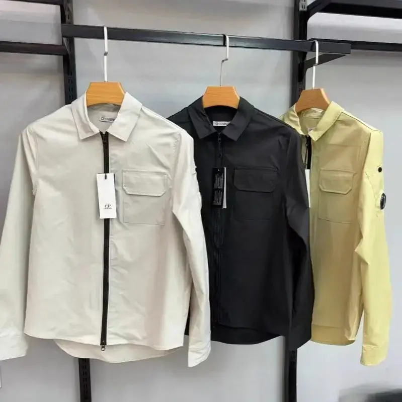 25 Years New Cross-Border Korean Style Casual Simple Loose Long-Sleeved Lapel Zipper Cardigan Shirt Youth Shirt