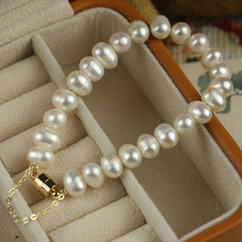 2026 Hot-Selling Freshwater Pearl Bracelet with Simple and Fashionable Design, European and American Court Style Elegant Jewelry Wholesale