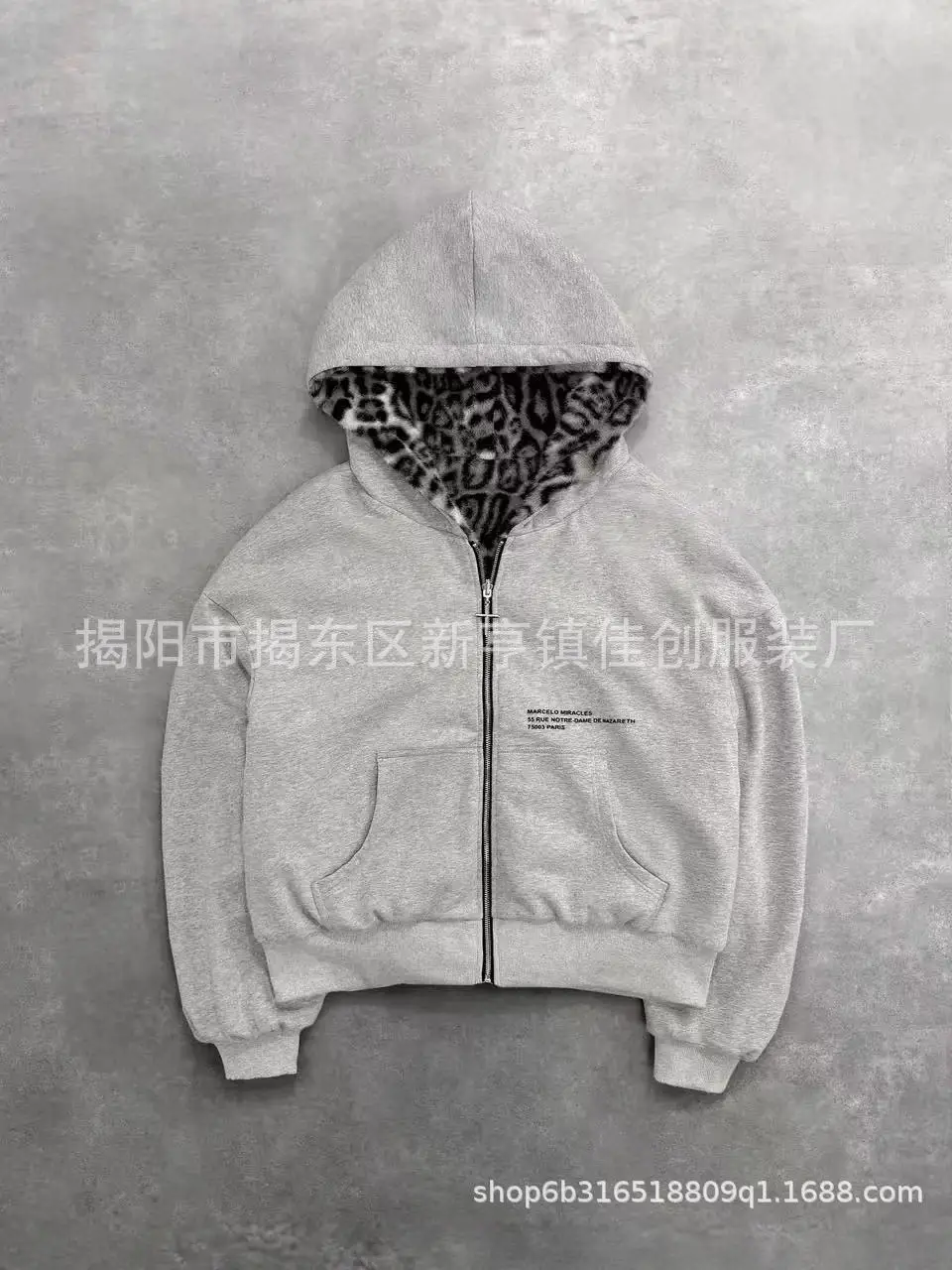 Trendy Autumn New American-Style Washed Printed Long-Sleeve Hooded Shirt Japanese Two-Way High Street Loose Top