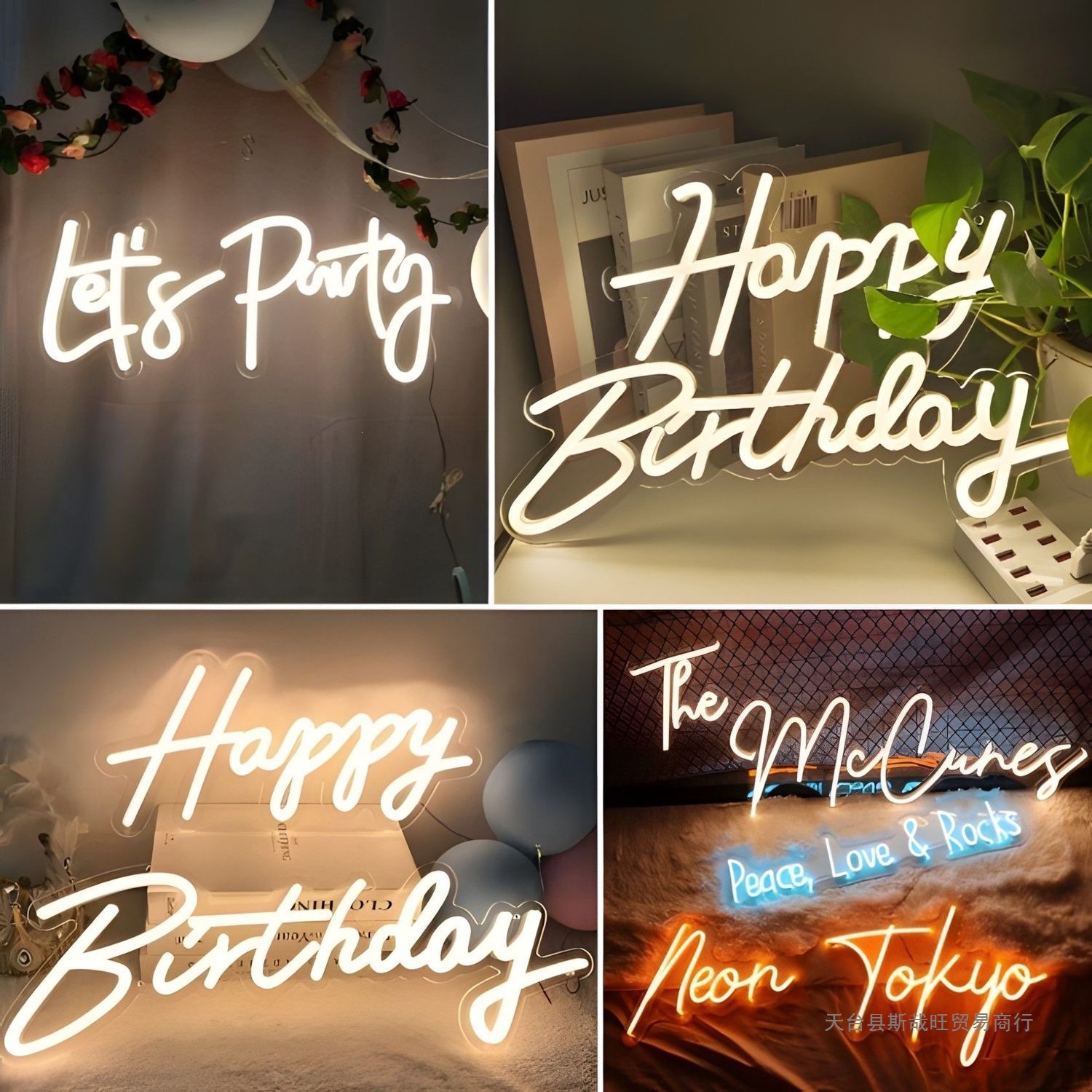Custom Neon Light Letters Led Light Strip Decoration Background Light Internet Celebrity Billboard Atmosphere Light Ins-Style Wall Decoration