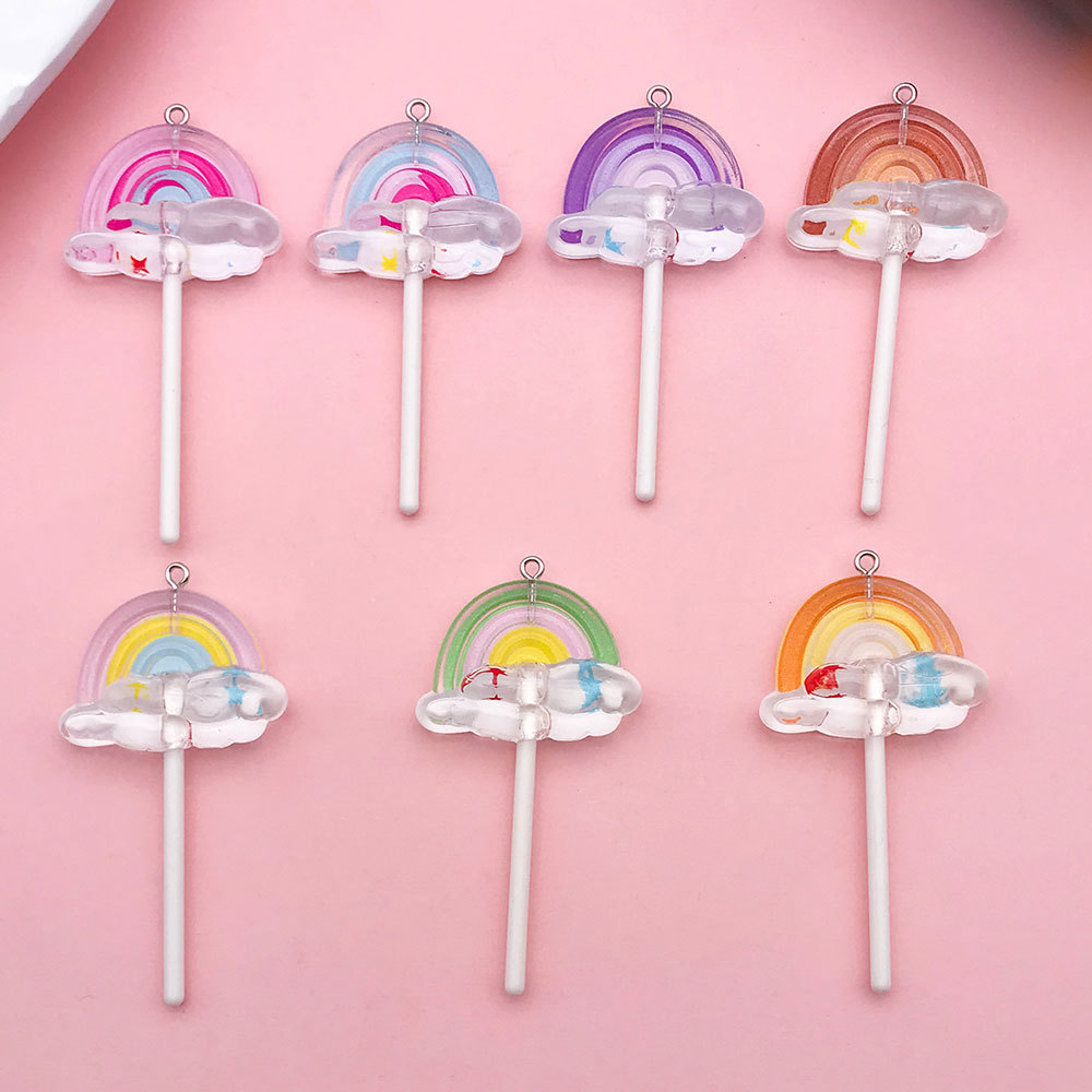 New Gradual Windmill Shell Daisy Series Acrylic Pendant Pendant DIY Key Chain Pendant Accessories
