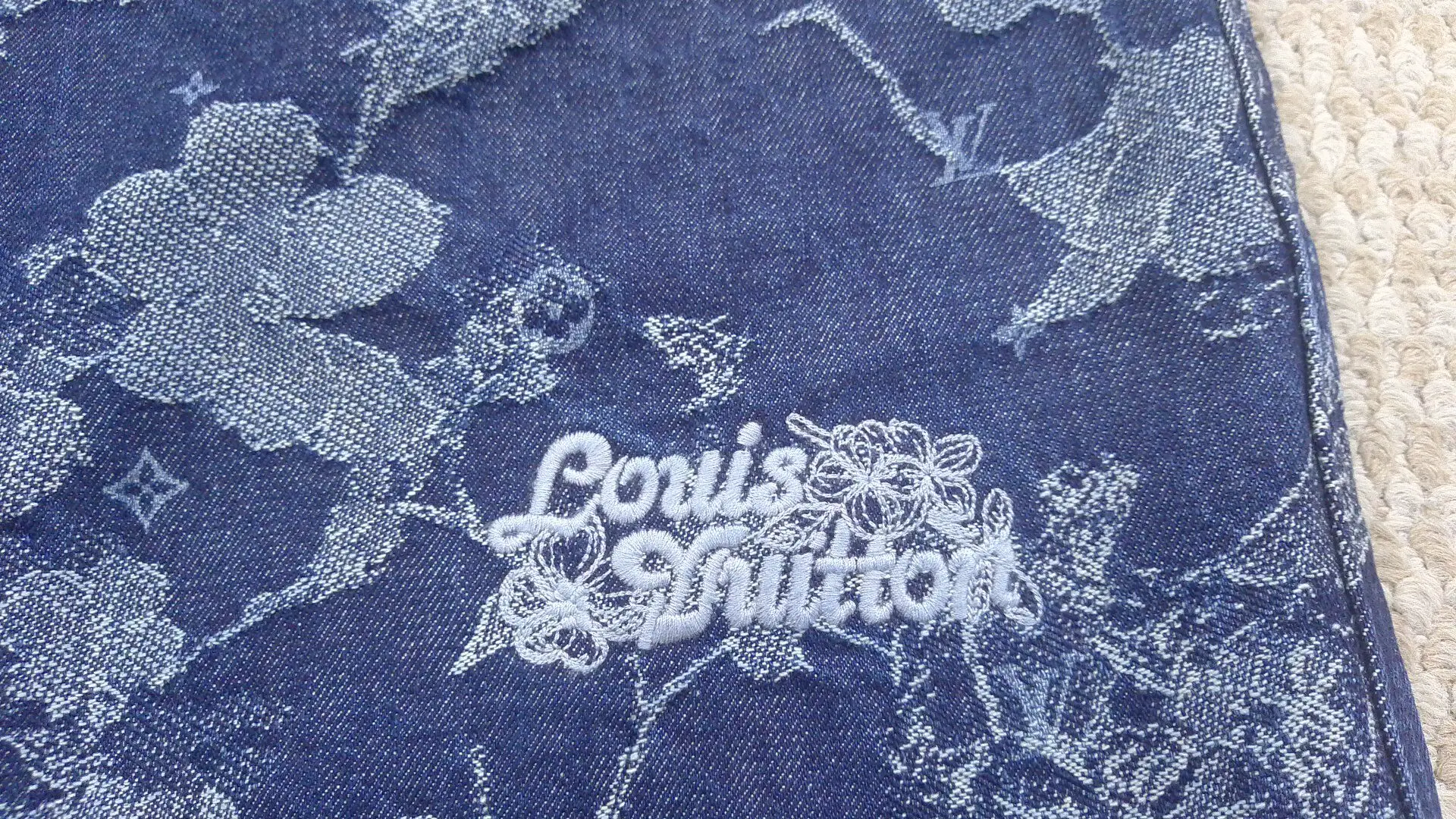 Louis Vuitton Jacquard Denim Five Quarter Pants