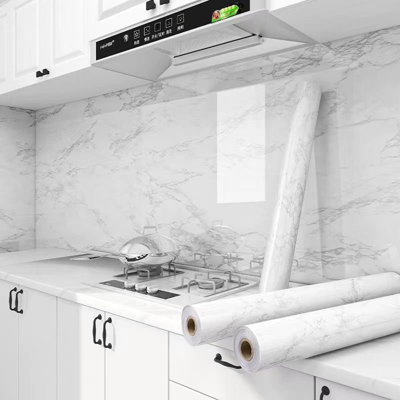 Kitchen Oil-Proof Stickers Stove Waterproof and Moisture-Proof Thickeneded Wall Stickers Home Wall Decoration Self-Adhesive Wallpaper Wallpaper