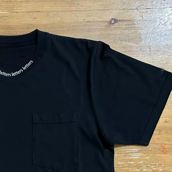 Letter Neck Printed Tshirt