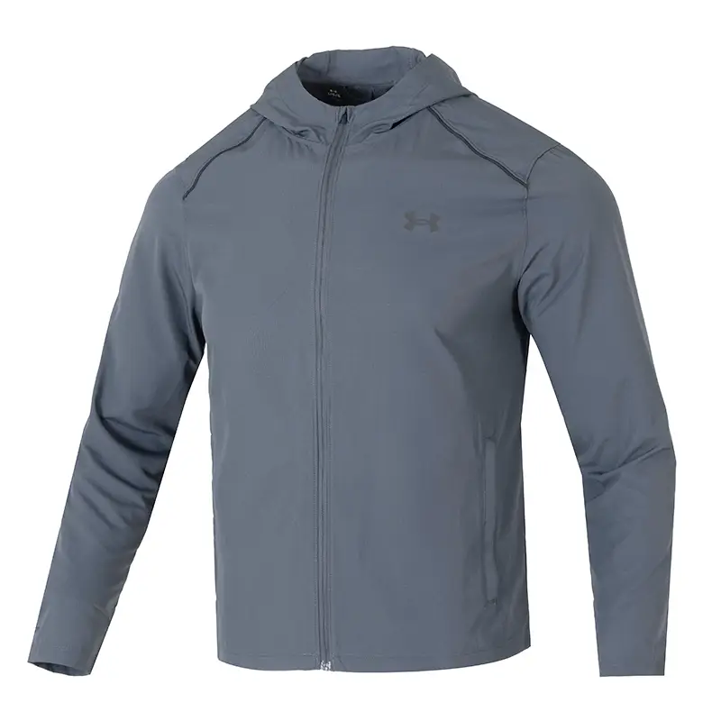 Under Armour Official Outwear Male 2025 Spring New Sportswear Running Outdoors Training Hooded Woven Jacket