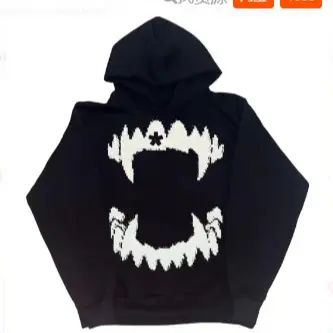 Cross-border Trendy Brand American Retro Sweatshirt Men's shi Loose Niche Pullover Outer Wearing Plutton Handsome Top Hooded Sweatshirt