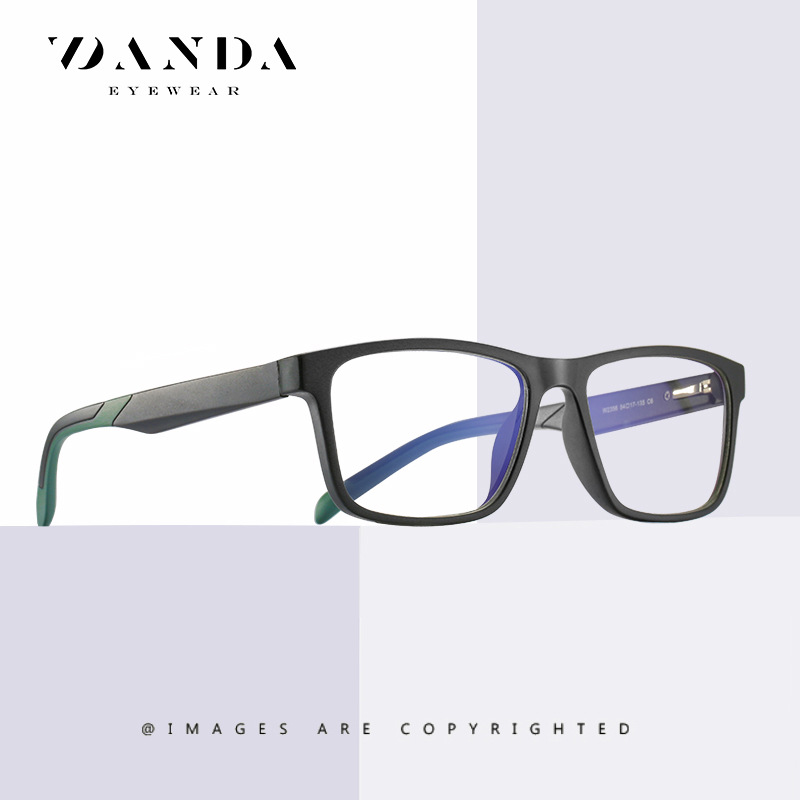 New Tr Anti-Blue Light Glasses Literary Square Frame Flat Glasses 2356 Men's and Women's Spring Goggles Factory Direct Supply Wholesale