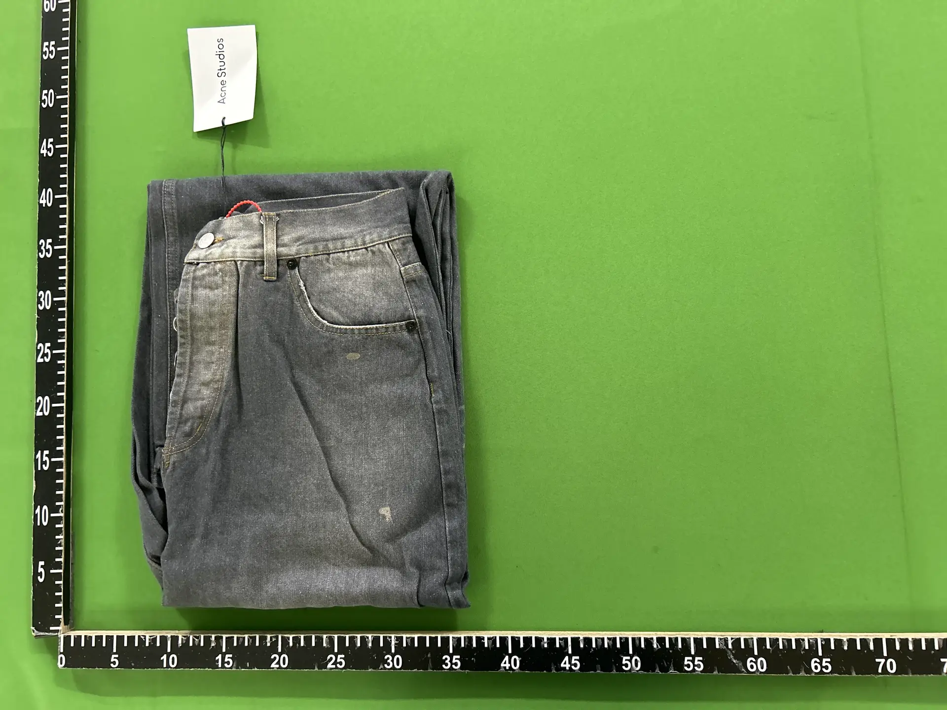 Acne Studios Men's Wide-Leg Straight Jeans