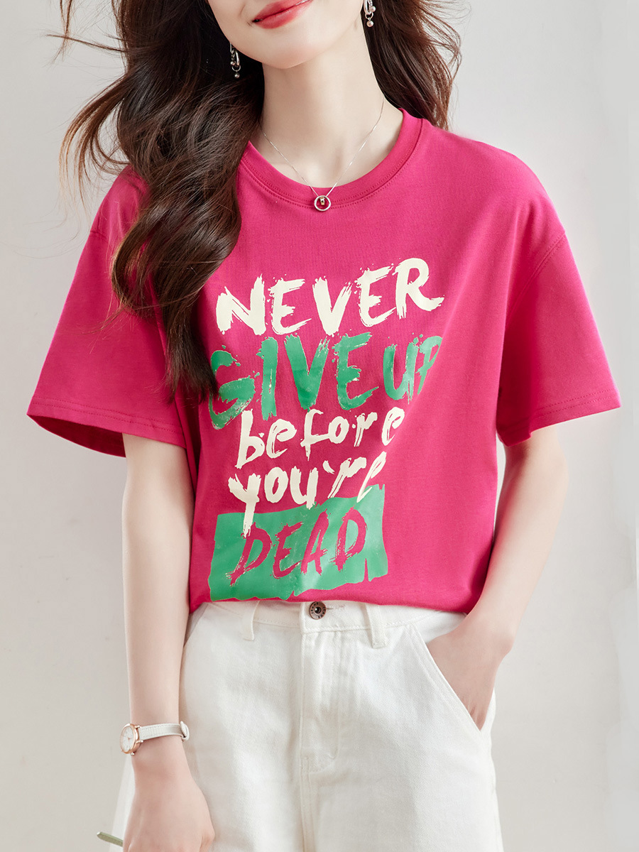 Cotton Cocoon 2026 Summer New Pure Cotton Short Sleeve T-Shirt for Women, Loose Fit, Unique Design, Round Neck Top