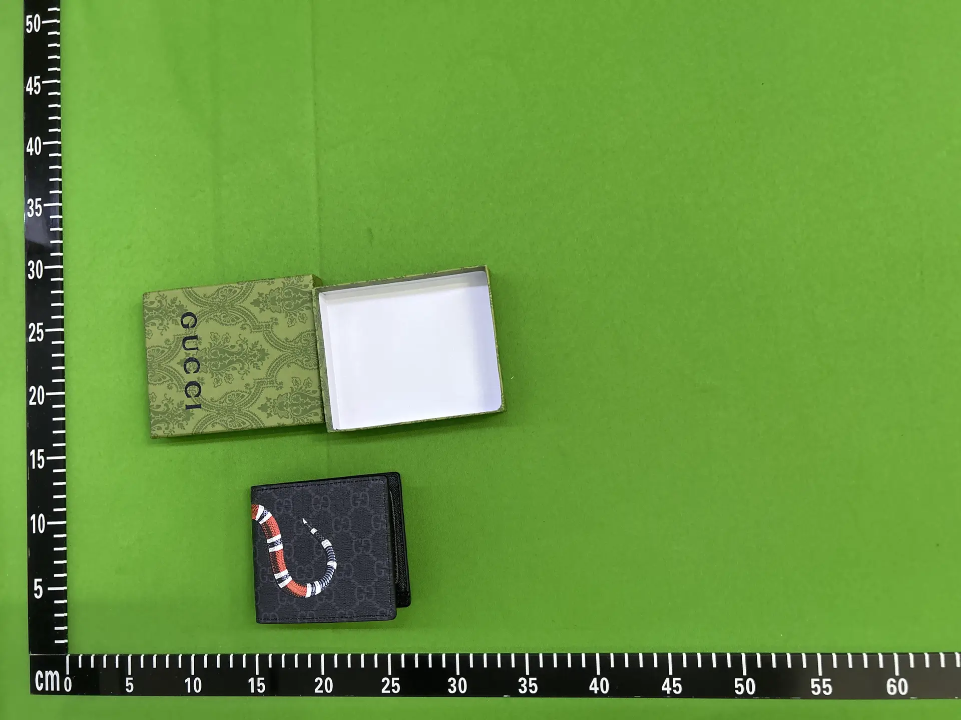 Gucci Snake Print Bi-fold Wallet