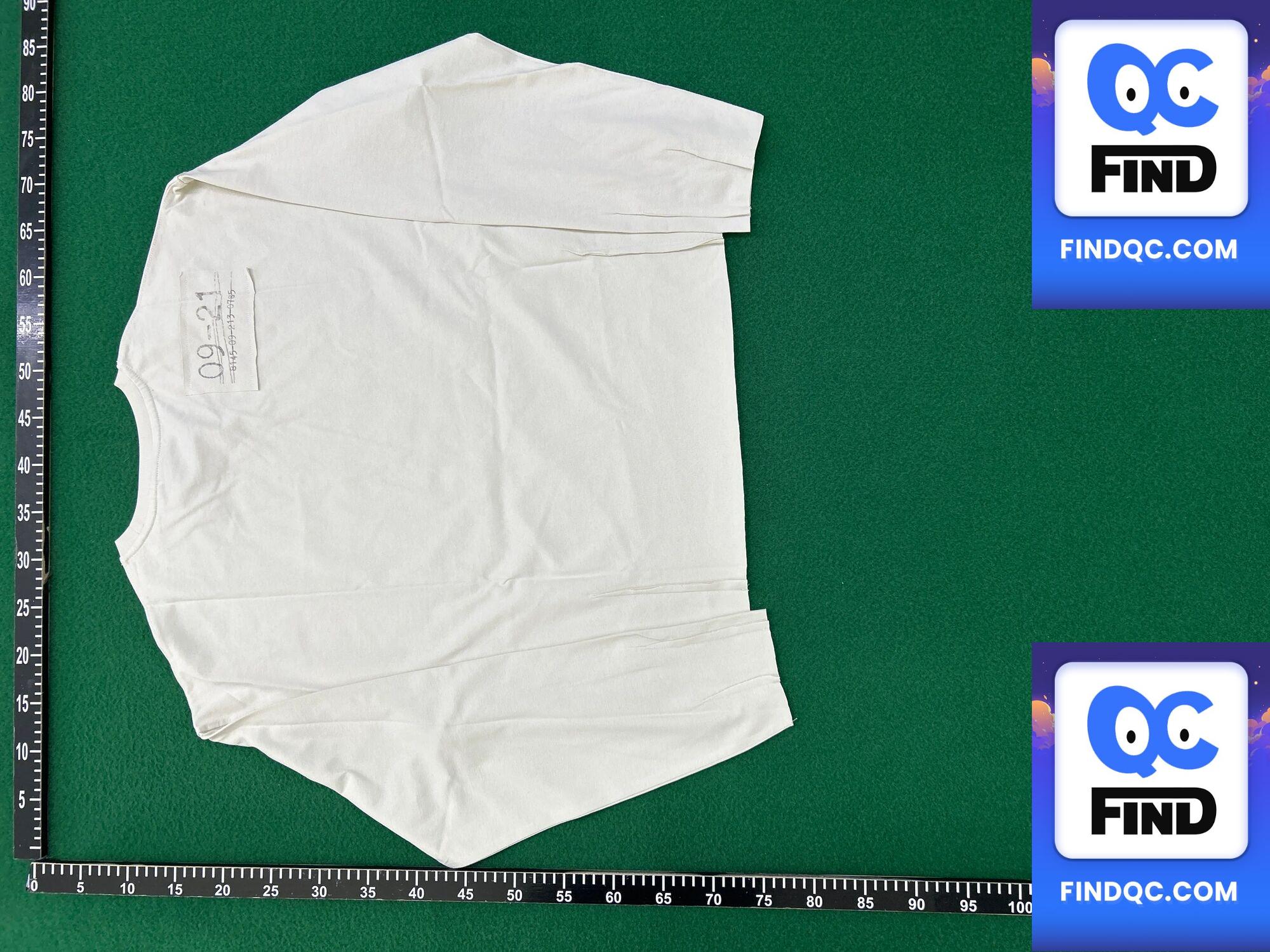 No E Mosen Cross Redemption Print Off-White Long Sleeve T-Shirt QC