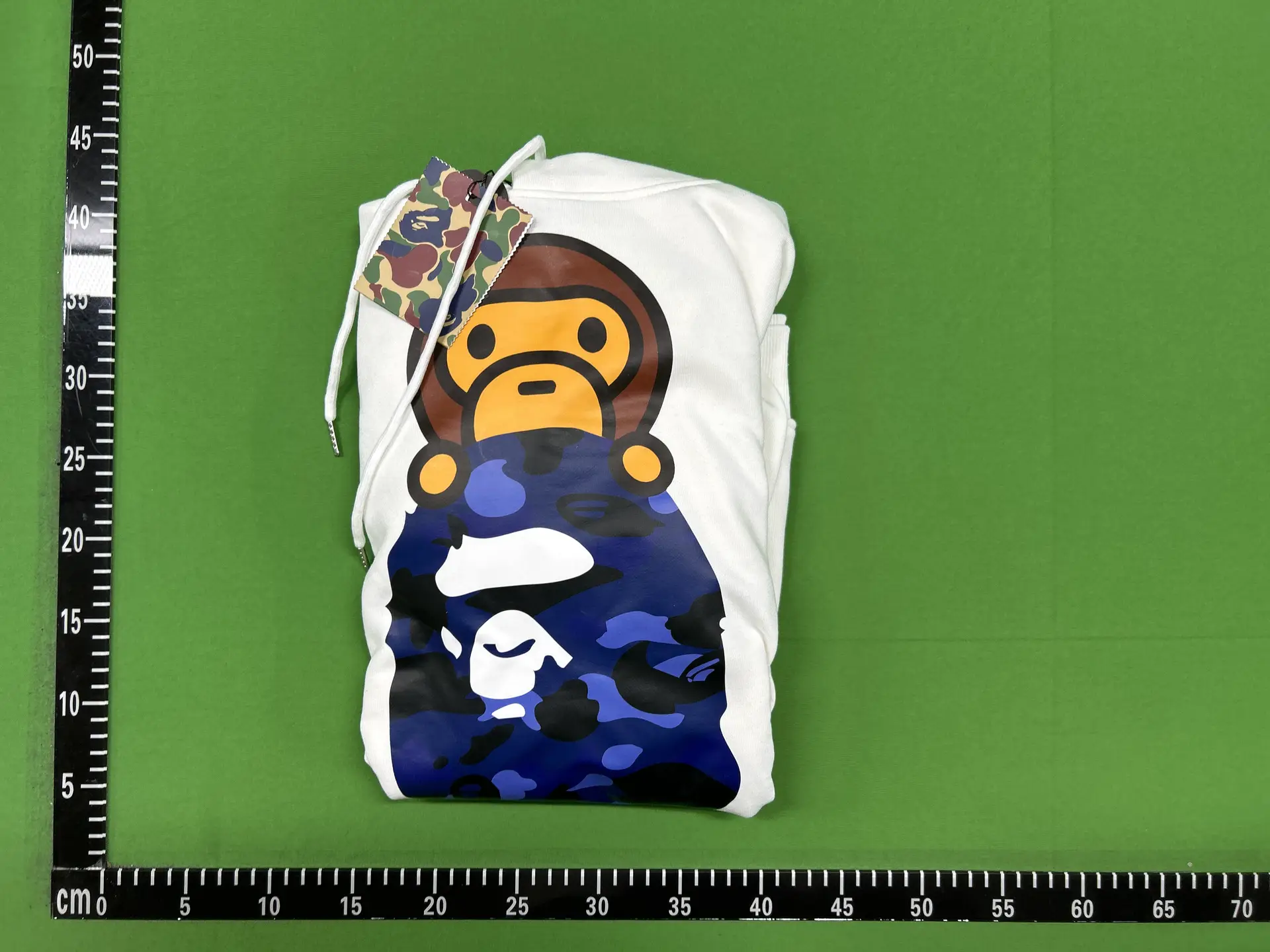 A Bathing Ape Baby Milo Hoodie White Blue Camo