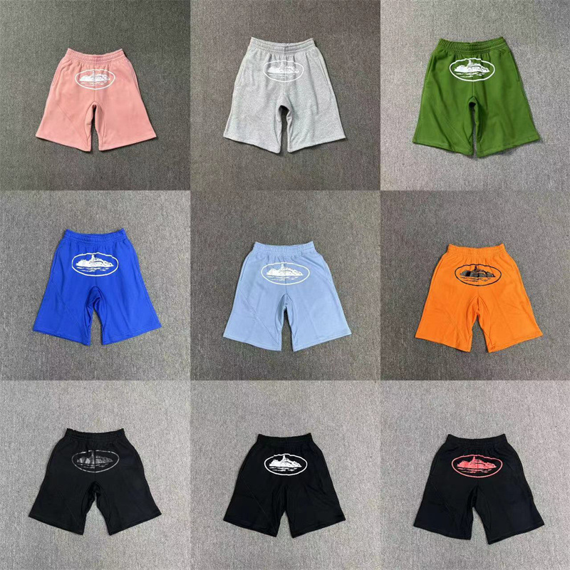 Corteiz American Street Alcatraz Printed Shorts Summer Loose Five-Point Pants Men's and Women's Sports Casual Pants