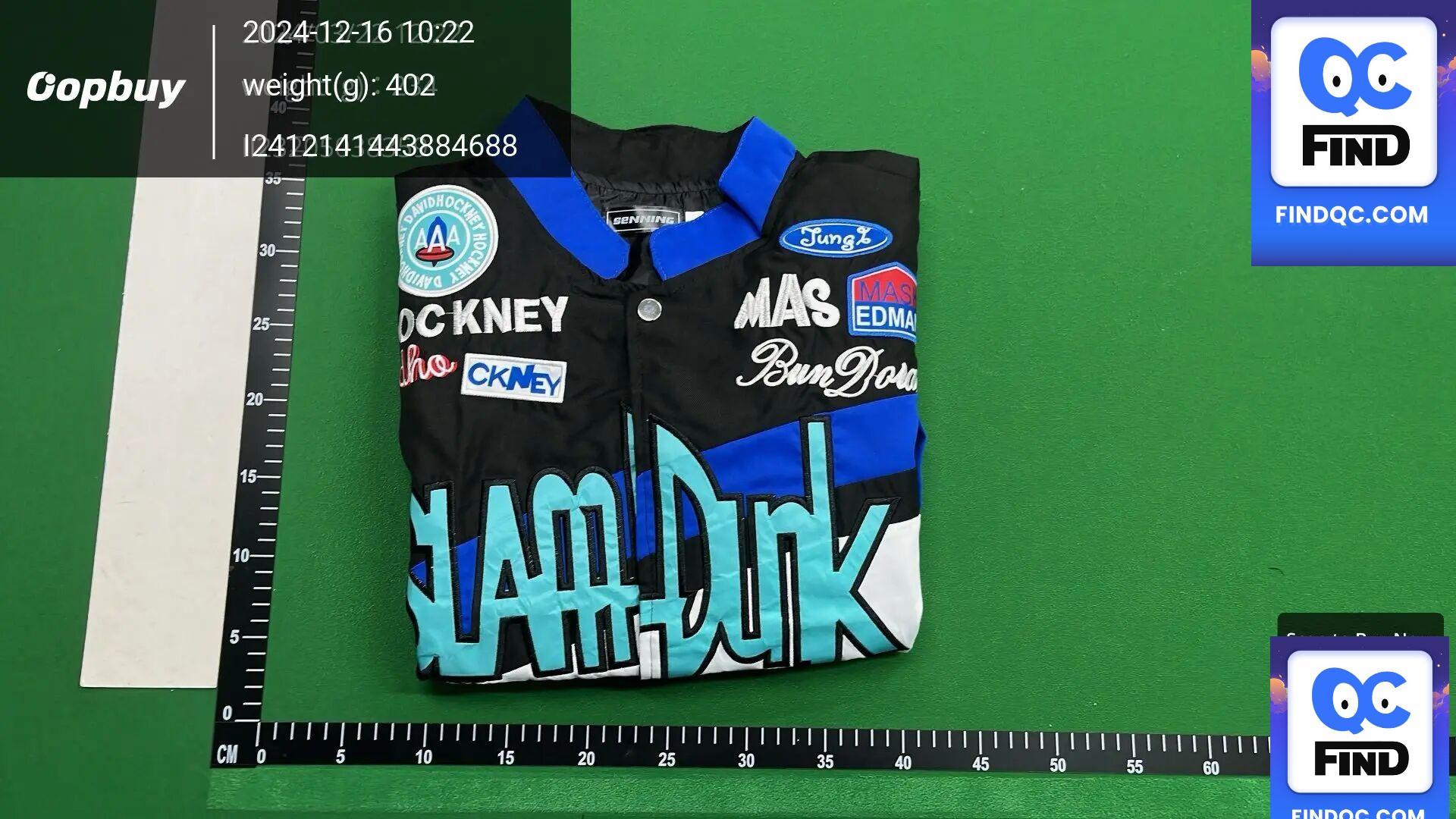 Spring and Autumn European and American Men's and Women's Fashionable Stars Same Style Jacket Motorcycle Jacket Heavy Industry Embroidered Couple's Collar Baseball Suit — QC photo 2