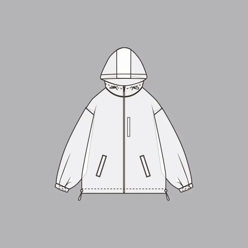 三色拉链冲锋衣外套 - 背 528884（FTFB）