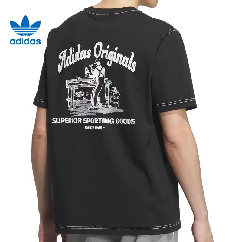 Taobo Adidas Adidas Clover Men's Wab Tee Athleisure Short Sleeve T-Shirt Jx2632