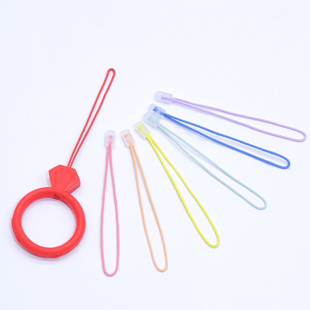 Bracelet Jewelry Silicone Small Lanyard DIY Ring Buckle Hanging Wire Headphone Shell Small Lanyard Source Manufacturer Self-Developed Injection Molding