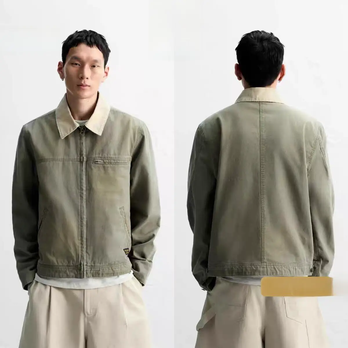 Cabinet 529! 24autumn/winter new men's loose and comfortable cotton canvas jacket jacket 1538320 800