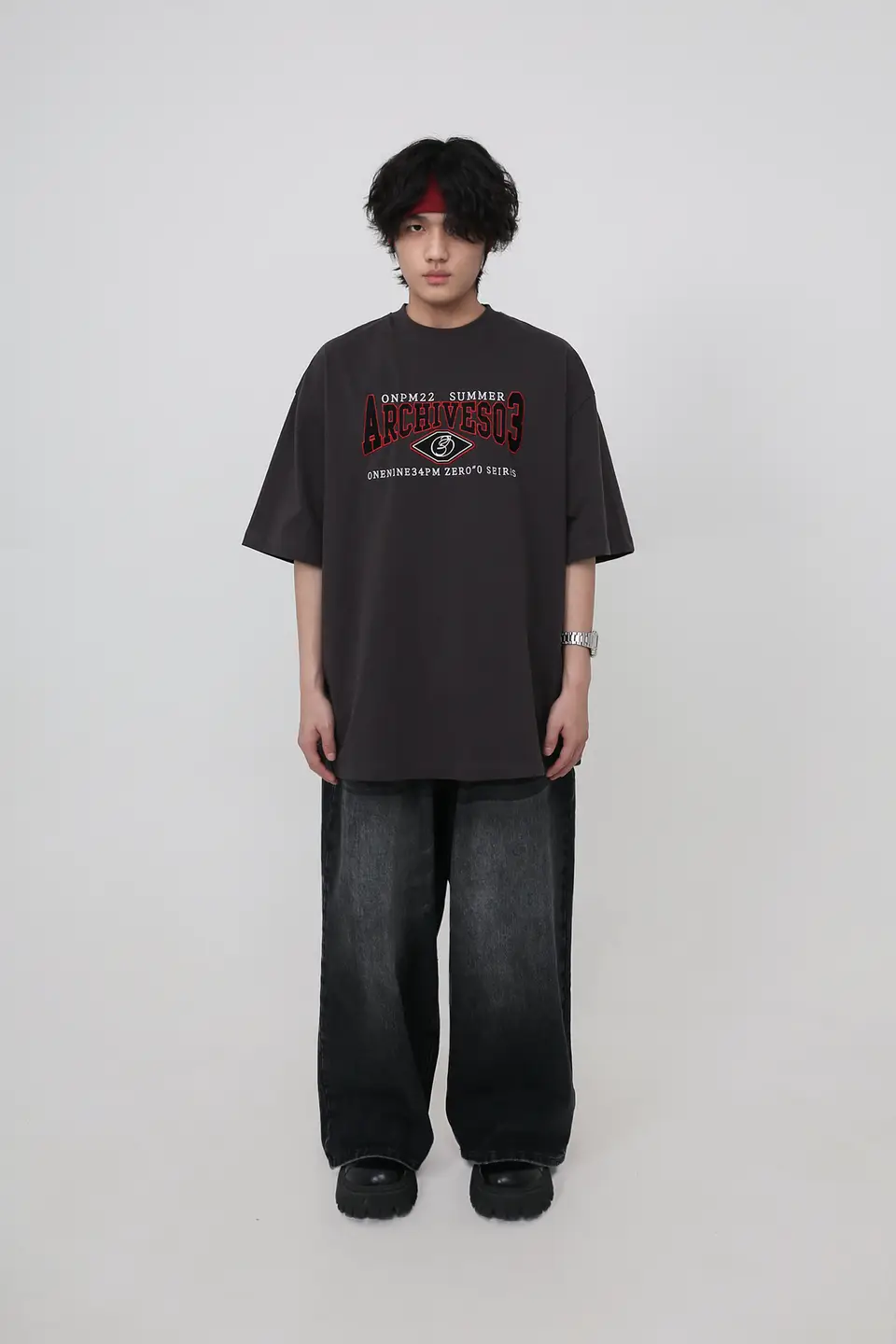 Gibbycna Homemade Fat Guy Denim Fall and Winter Men & Women Trendy over Loose Straight-leg Mop Wide Leg Pants Pants