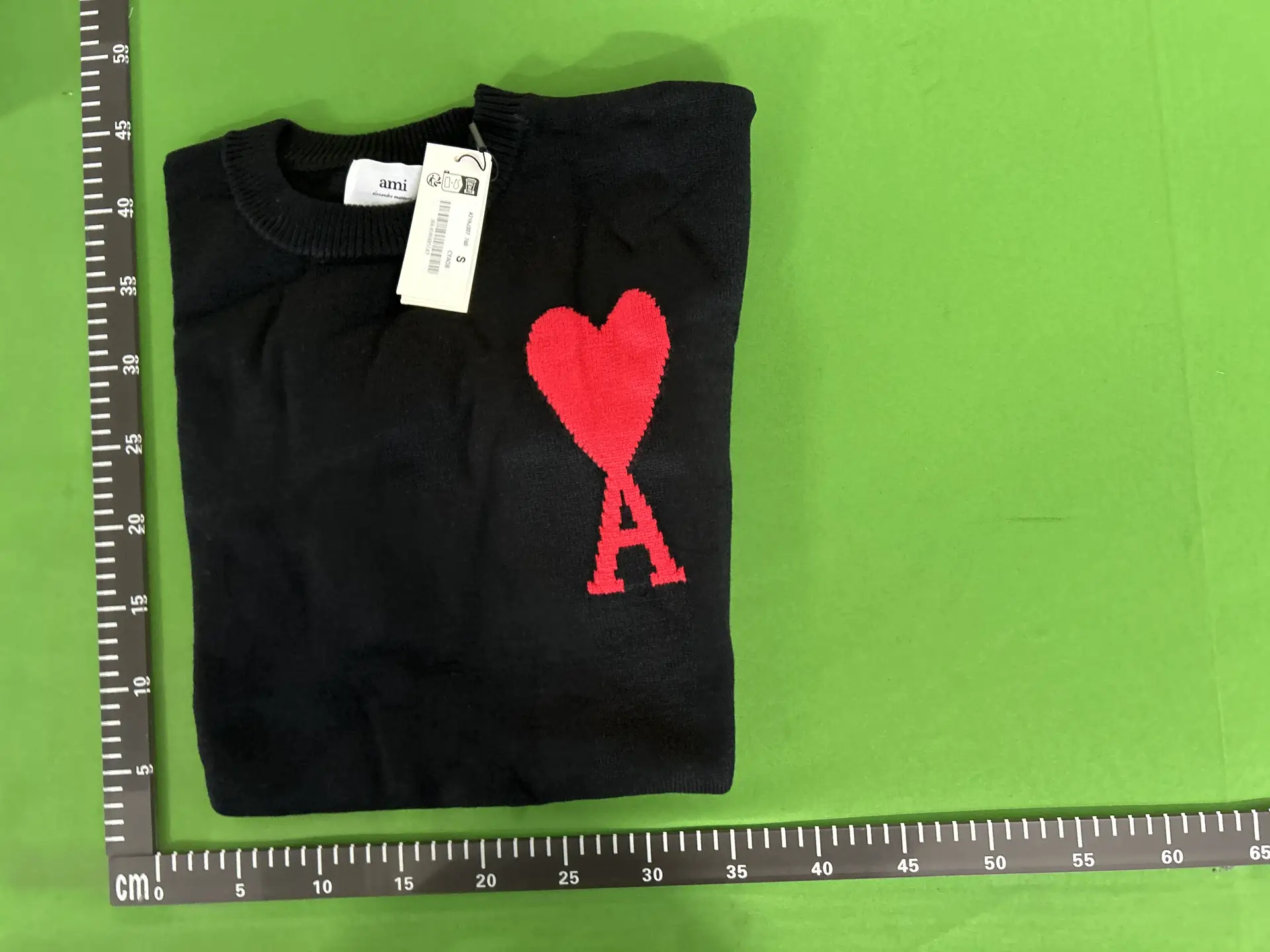 AMI Paris Ami de Coeur Sweater Black